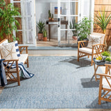 Safavieh Courtyard 10'-0" x 14'-0" Rug in Grey / Blue
