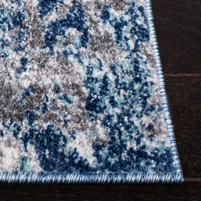Safavieh Aston 4'-0" x 6'-0" Rug in Navy / Grey