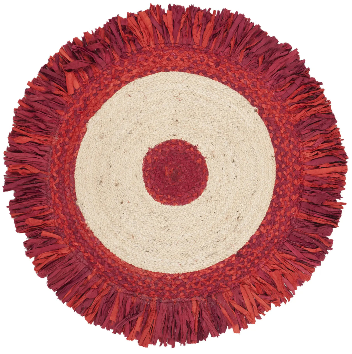 Safavieh Cape Cod 3'-0" x 3'-0" Rug in Red / Natural