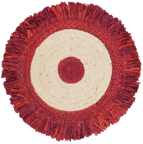 Safavieh Cape Cod 3'-0" x 3'-0" Rug in Red / Natural