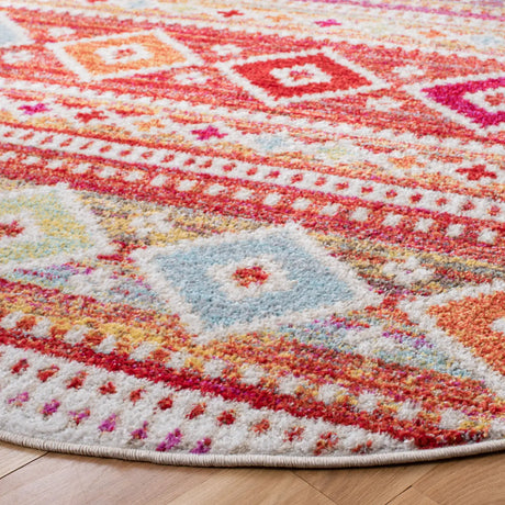 Safavieh Adirondack 6'-0" x 6'-0" Rug in Rust / Ivory