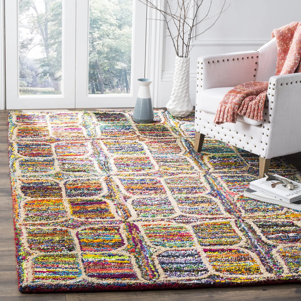 Safavieh Nantucket 5'-0" x 8'-0" Rug in Multi
