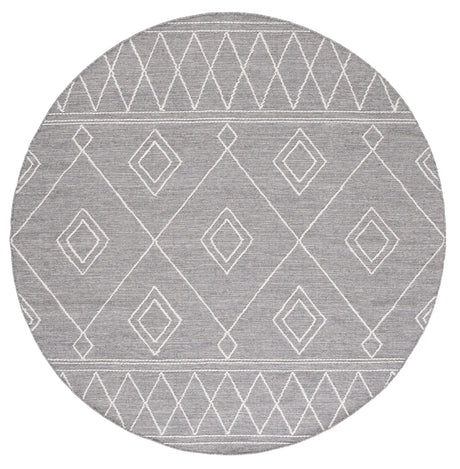 Safavieh Kilim 6'-0" x 6'-0" Rug in Grey / Ivory