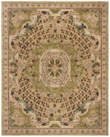 Safavieh Classic 9'-6" x 13'-6" Rug in Toupe / Light Green