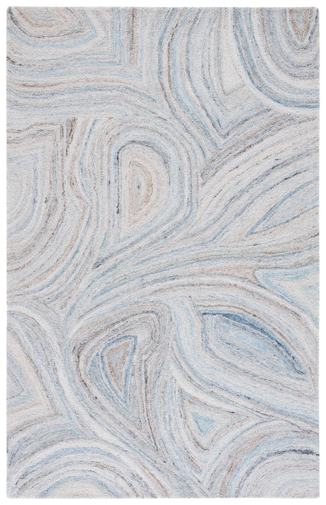 Safavieh Abstract 4'-0" x 6'-0" Rug in Beige / Blue