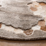 Safavieh Manhattan 6'-0" x 6'-0" Rug in Taupe