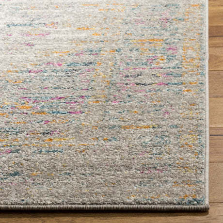 Safavieh Madison 4'-0" x 6'-0" Rug in Light Grey / Fuchsia
