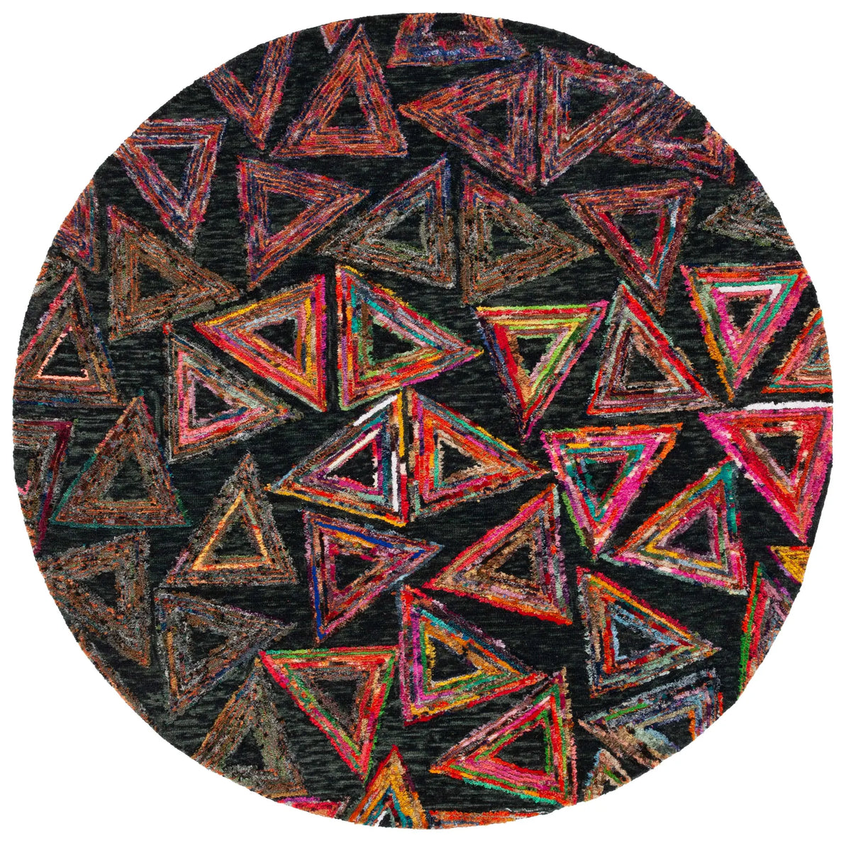 Safavieh Aspen 7'-0" x 7'-0" Rug in Dark Green / Black