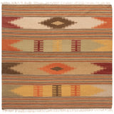 Safavieh Kilim 5'-0" x 5'-0" Rug in Red / Multi
