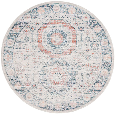 Safavieh Madison 800 6'-7" x 6'-7" Rug in Beige / Blue