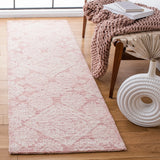 Safavieh Metro 2'-3" x 8'-0" Rug in Dark Pink / Ivory
