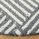 Safavieh Abstract 6'-0" x 6'-0" Rug in Ivory / Dark Grey