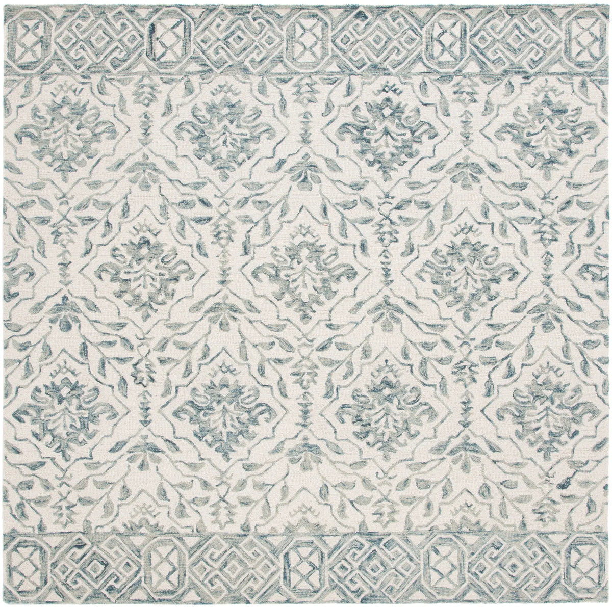 Safavieh Dip Dye 7'-0" x 7'-0" Rug in Blue / Ivory