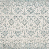 Safavieh Dip Dye 7'-0" x 7'-0" Rug in Blue / Ivory