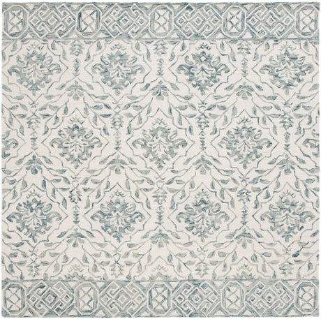Safavieh Dip Dye 7'-0" x 7'-0" Rug in Blue / Ivory
