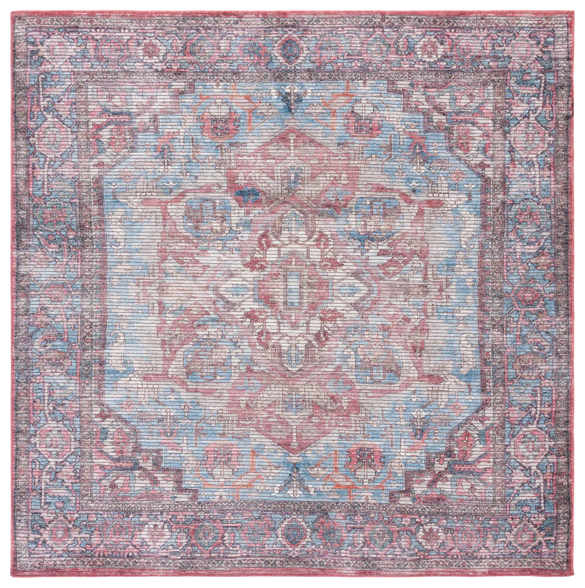 Safavieh Serapi 6'-7" x 6'-7" Rug in Blue / Rust