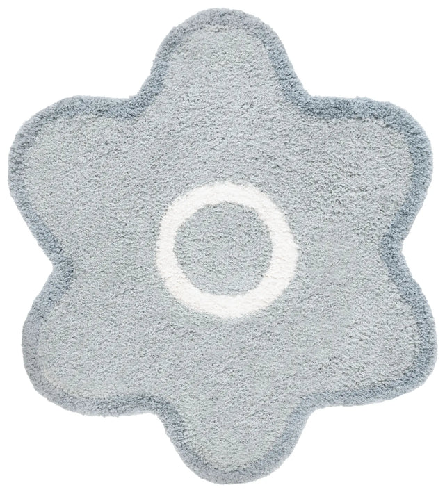 Safavieh Novelty 5'-0" x 5'-0" Rug in Light Grey / Ivory