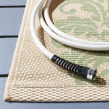 Safavieh Courtyard 5'-3" x 7'-7" Rug in Natural / Olive