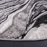 Safavieh Meadow 500 6'-7" x 6'-7" Rug in Black / Grey