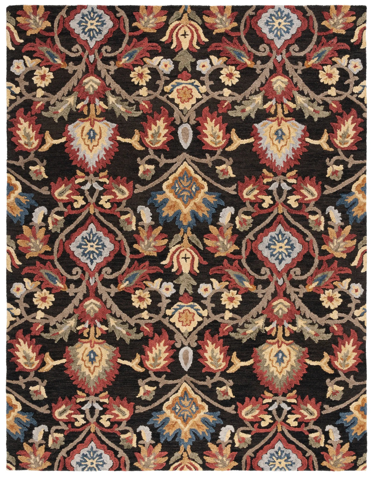 Safavieh Blossom 10'-0" x 14'-0" Rug in Charcoal / Multi