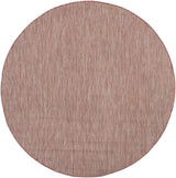 Safavieh Courtyard 5'-3" x 5'-3" Rug in Red / Beige