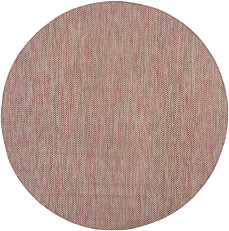 Safavieh Courtyard 5'-3" x 5'-3" Rug in Red / Beige