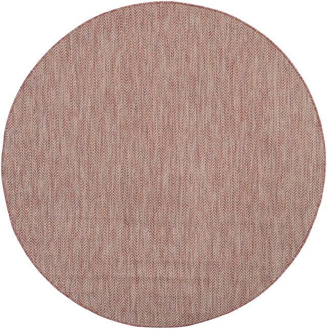 Safavieh Courtyard 5'-3" x 5'-3" Rug in Red / Beige