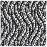 Safavieh Micro-Loop 5'-0" x 5'-0" Rug in Charcoal / Ivory