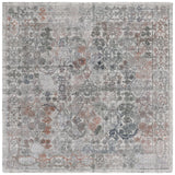 Safavieh Marquee 6'-0" x 6'-0" Rug in Rust / Grey