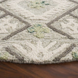 Safavieh Ebony 6'-0" x 6'-0" Rug in Ivory / Grey