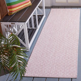 Safavieh Courtyard 2'-3" x 8'-0" Rug in Soft Pink