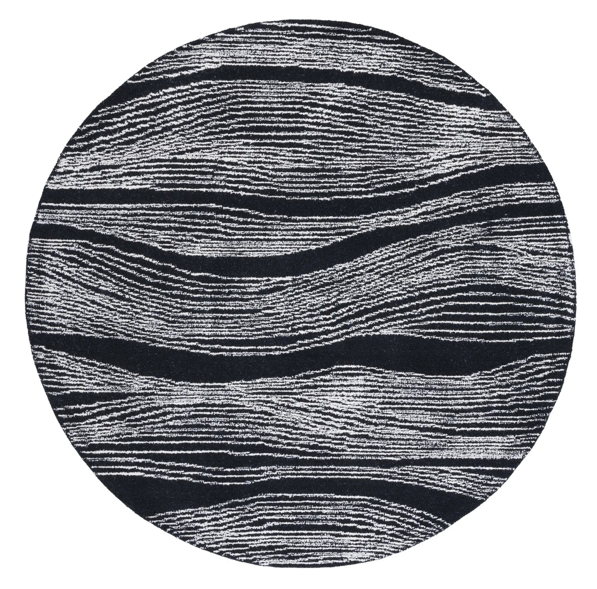 Safavieh Metro 6'-0" x 6'-0" Rug in Black / Ivory