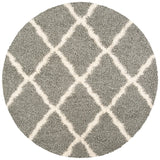 Safavieh Sgd-Dallas Shag 6'-0" x 6'-0" Rug in Grey / Ivory