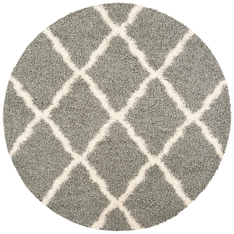 Safavieh Sgd-Dallas Shag 6'-0" x 6'-0" Rug in Grey / Ivory