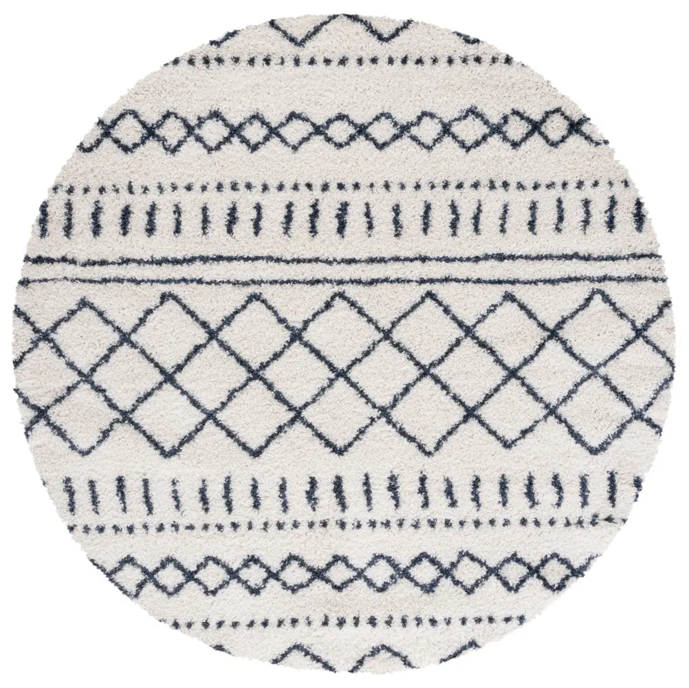 Safavieh Arizona Shag 6'-7" x 6'-7" Rug in Ivory / Slate