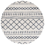 Safavieh Arizona Shag 6'-7" x 6'-7" Rug in Ivory / Slate