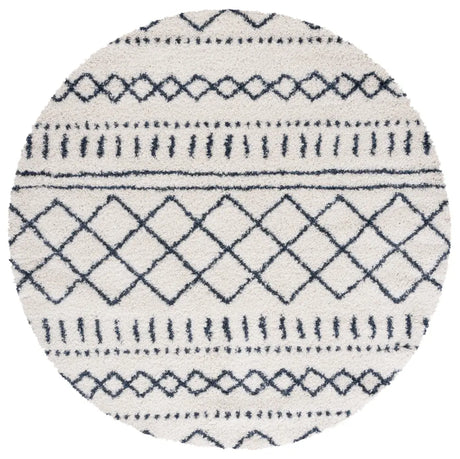 Safavieh Arizona Shag 6'-7" x 6'-7" Rug in Ivory / Slate