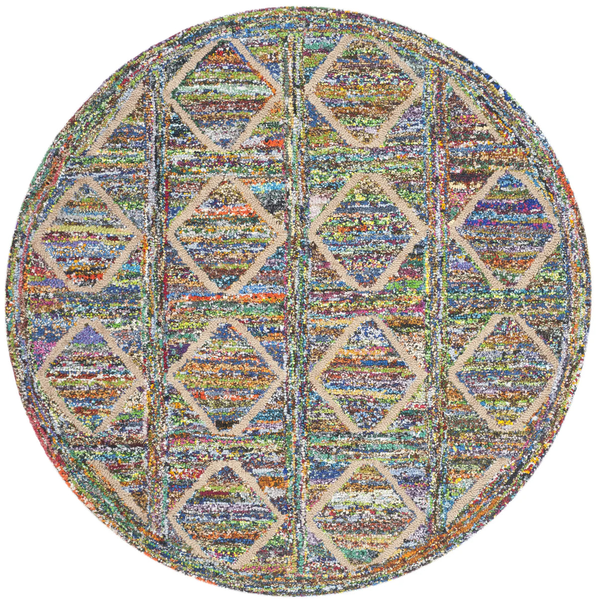 Safavieh Nantucket 6'-0" x 6'-0" Rug in Multi