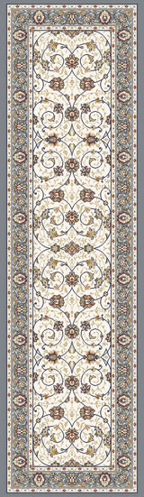 Dynamic Rugs Ancient Garden 57120 Ivory / Light Blue Rugs - Runner