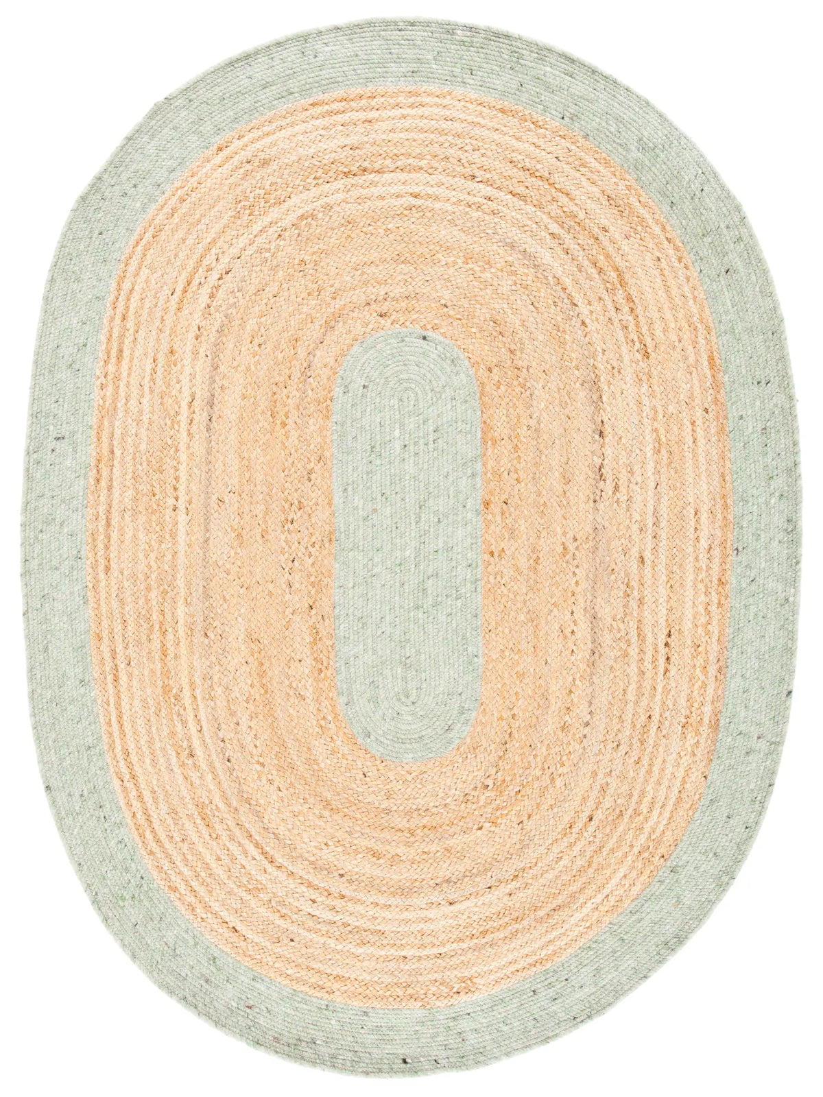 Safavieh Braided 5'-0" x 7'-0" Rug in Sage / Gold