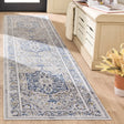 Safavieh Palma 2'-2" x 9'-0" Rug in Grey / Teal