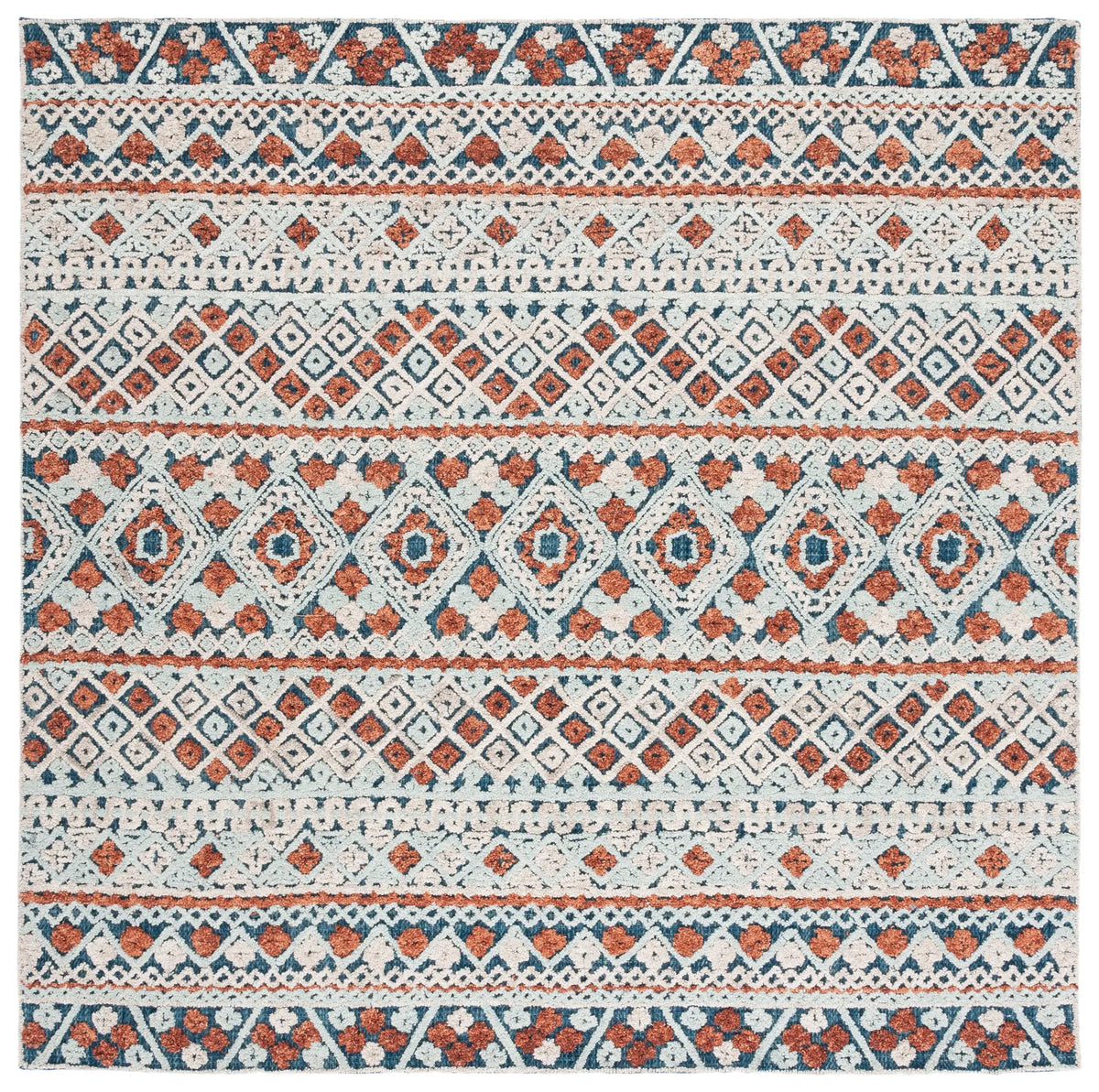 Safavieh Aspen 7'-0" x 7'-0" Rug in Blue / Orange