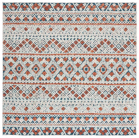 Safavieh Aspen 7'-0" x 7'-0" Rug in Blue / Orange