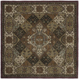 Safavieh Heritage 6'-0" x 6'-0" Rug in Rust / Ivory