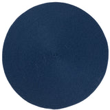 Safavieh Braided 3'-0" x 3'-0" Rug in Navy