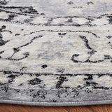 Safavieh Brentwood 6'-7" x 6'-7" Rug in Silver / Black
