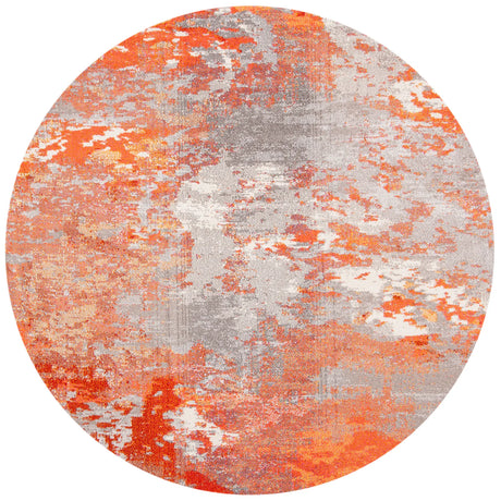 Safavieh Madison 5'-0" x 5'-0" Rug in Grey / Orange