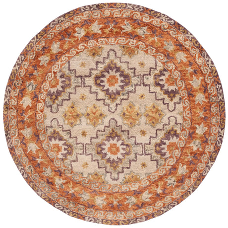 Safavieh Aspen 7'-0" x 7'-0" Rug in Brown / Purple