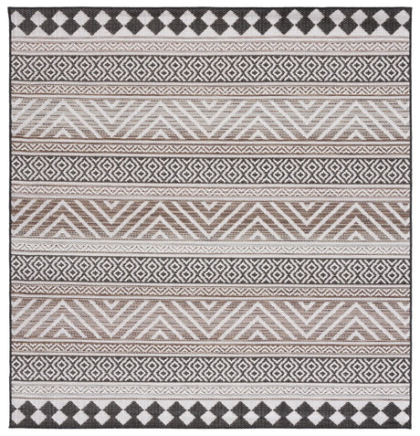 Safavieh Havana 6'-7" x 6'-7" Rug in Light Brown / Black