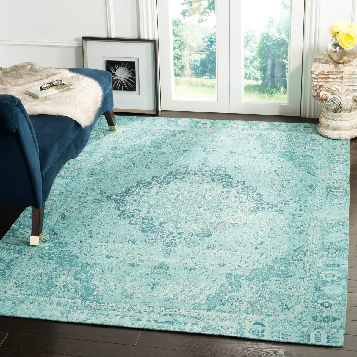 Safavieh Classic Vintage 5'-0" x 8'-0" Rug in Teal